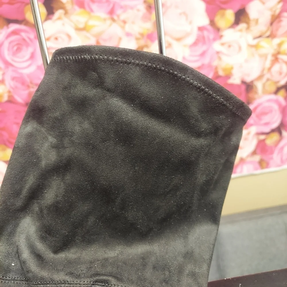 Material Girl NWT MPriyanka Black Size 10 Over The Knee Boots NEW IN BOX.